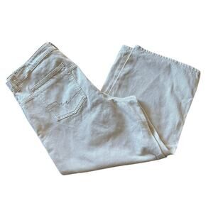 We the Free Deep Trance Dropped Boyfriend Jeans in casual khaki, size 33 NWT